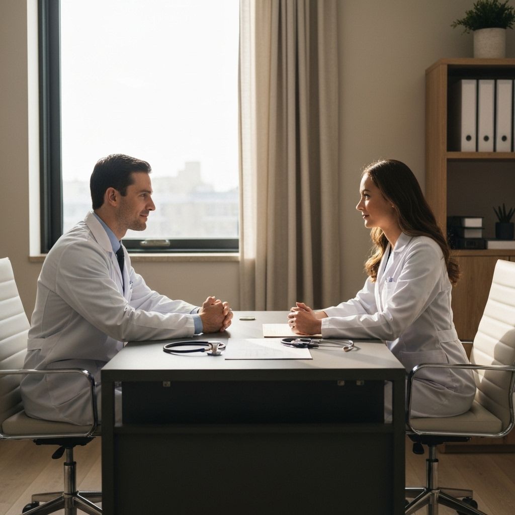 Healthcare professionals in consultation